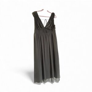 H&M Black Backless Maxi Dress Size 16 | New With